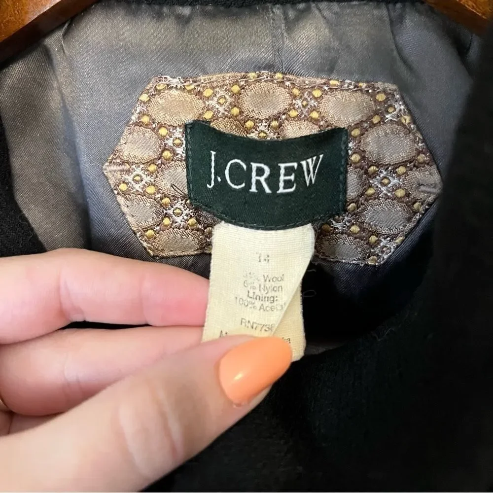 J. Crew Black Pea Coat - Picture 6 of 13